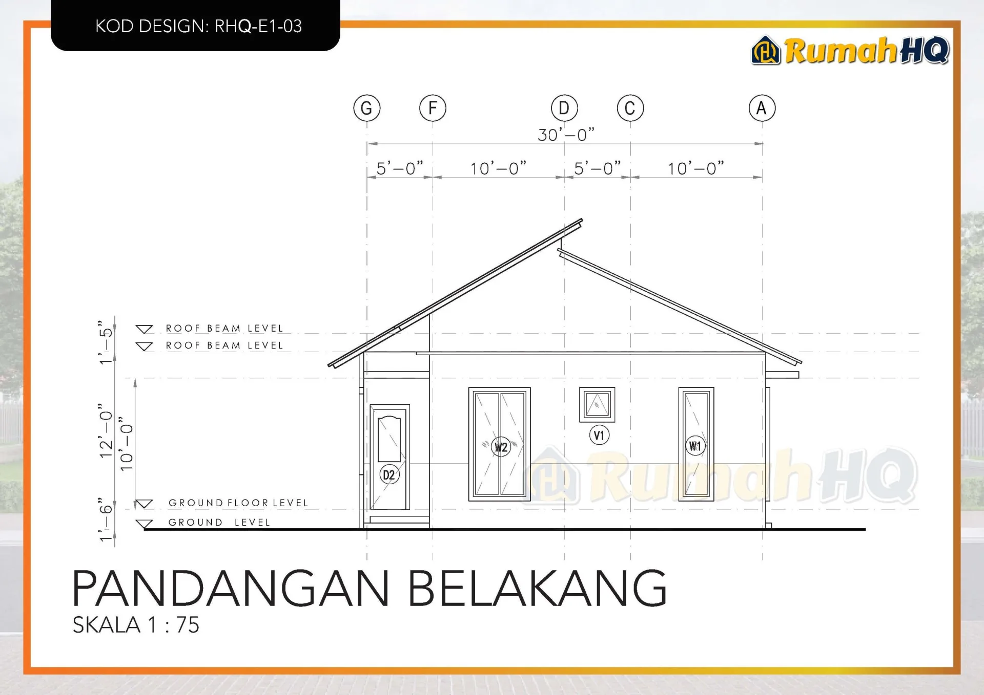 Rekabentuk Design Rumah RHQ E1 03 12