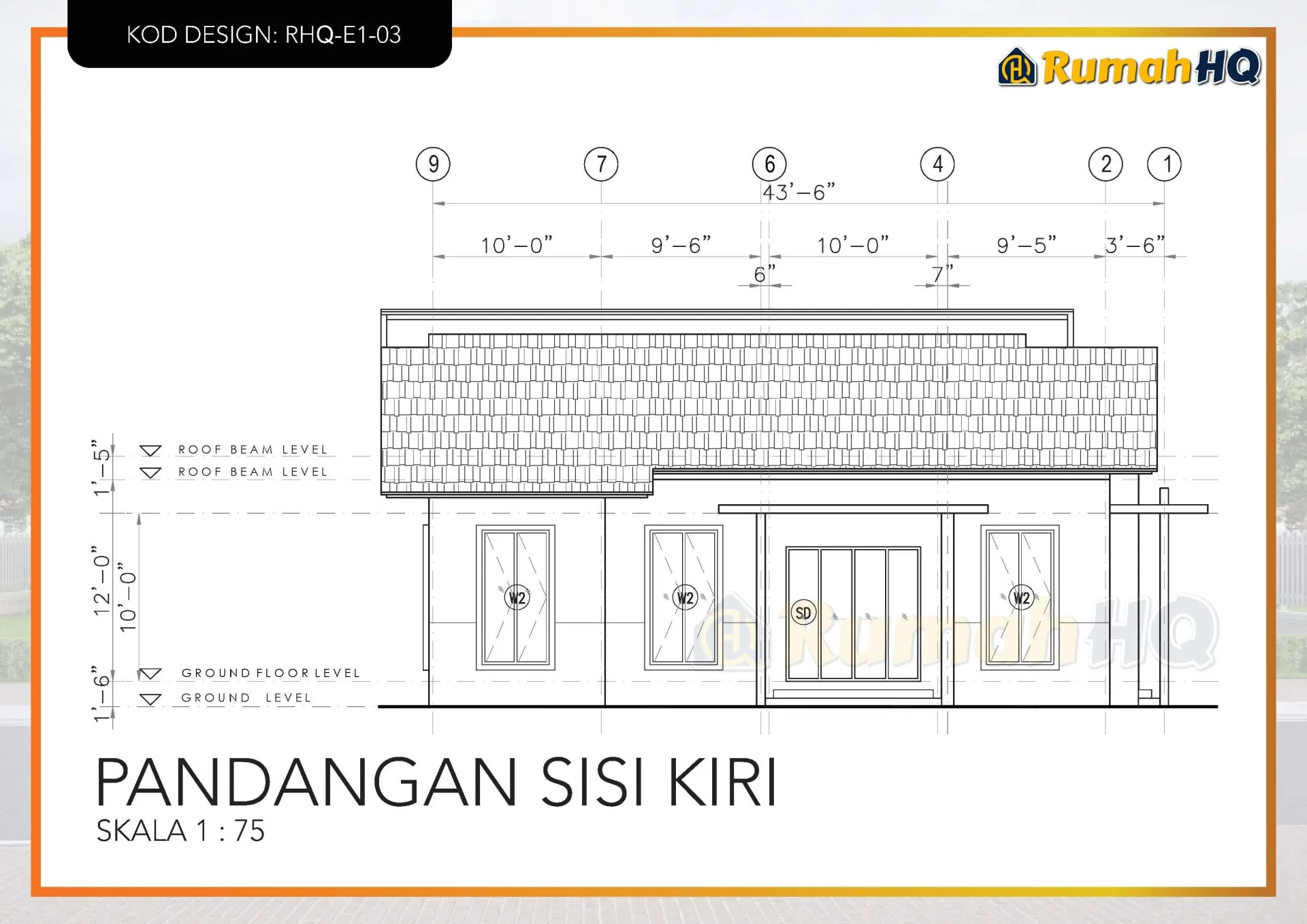 Rekabentuk Design Rumah RHQ E1 03 13