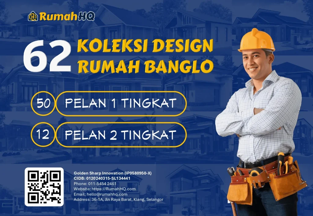 Koleksi Pelan Rumah Banglo RumahHQ 00001