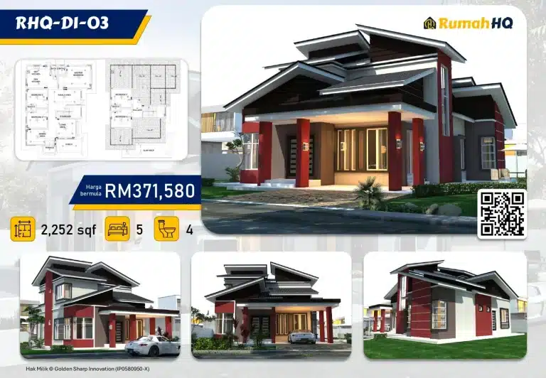RHQ-D1-03 1 Koleksi Pelan Rumah Banglo RumahHQ 00056