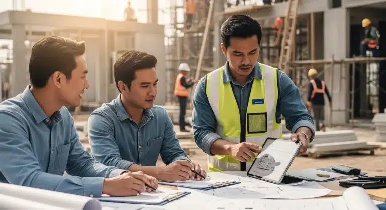 7 Essential Steps for Your Home Construction Checklist 2 home construction checklist, blueprint, teamwork