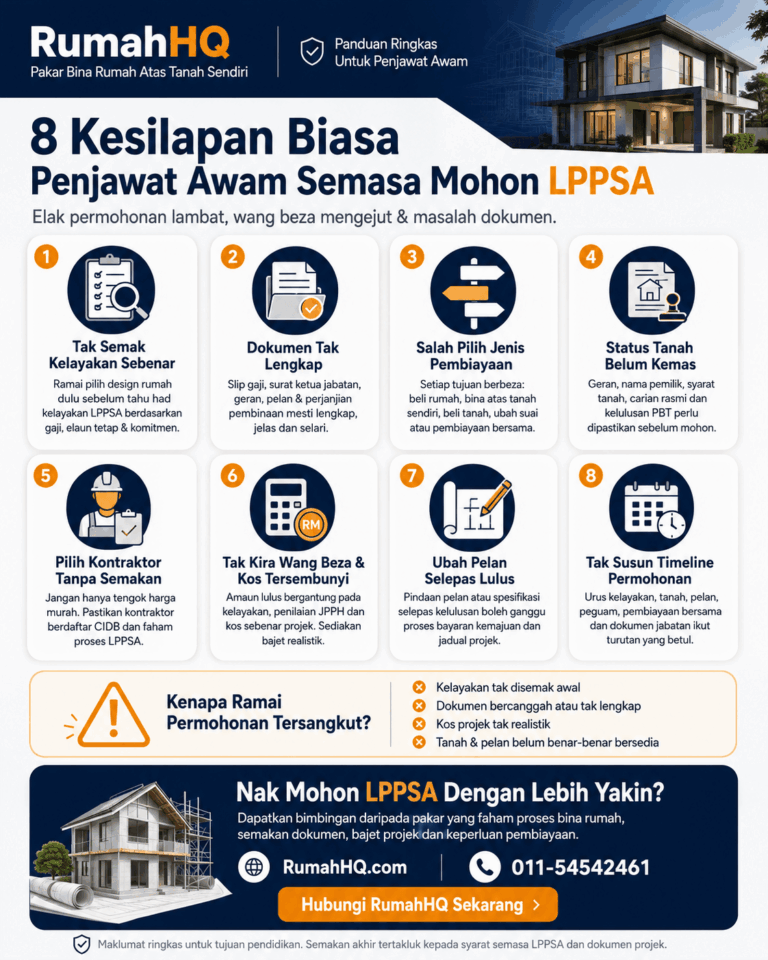 8 Kesilapan LPPSA Yang Buat Penjawat Awam Lambat Lulus Pembiayaan Rumah — No. 4 Paling Ramai Terlepas Pandang! | RumahHQ 4 8 Kesilapan LPPSA Yang Buat Penjawat Awam Lambat Lulus Pembiayaan Rumah — No. 4 Paling Ramai Terlepa