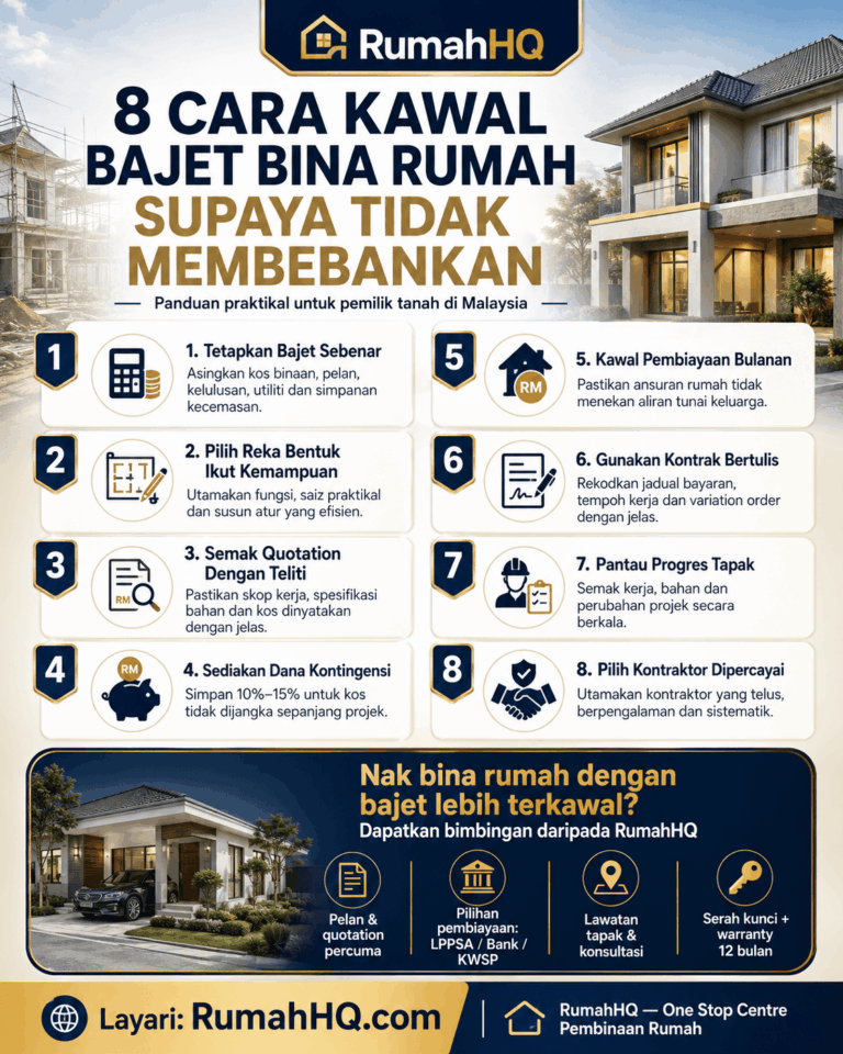 Jangan Sampai Rumah Siap Tapi Poket Sesak 8 Cara Kawal Bajet Bina Rumah Supaya Tidak Membebankan