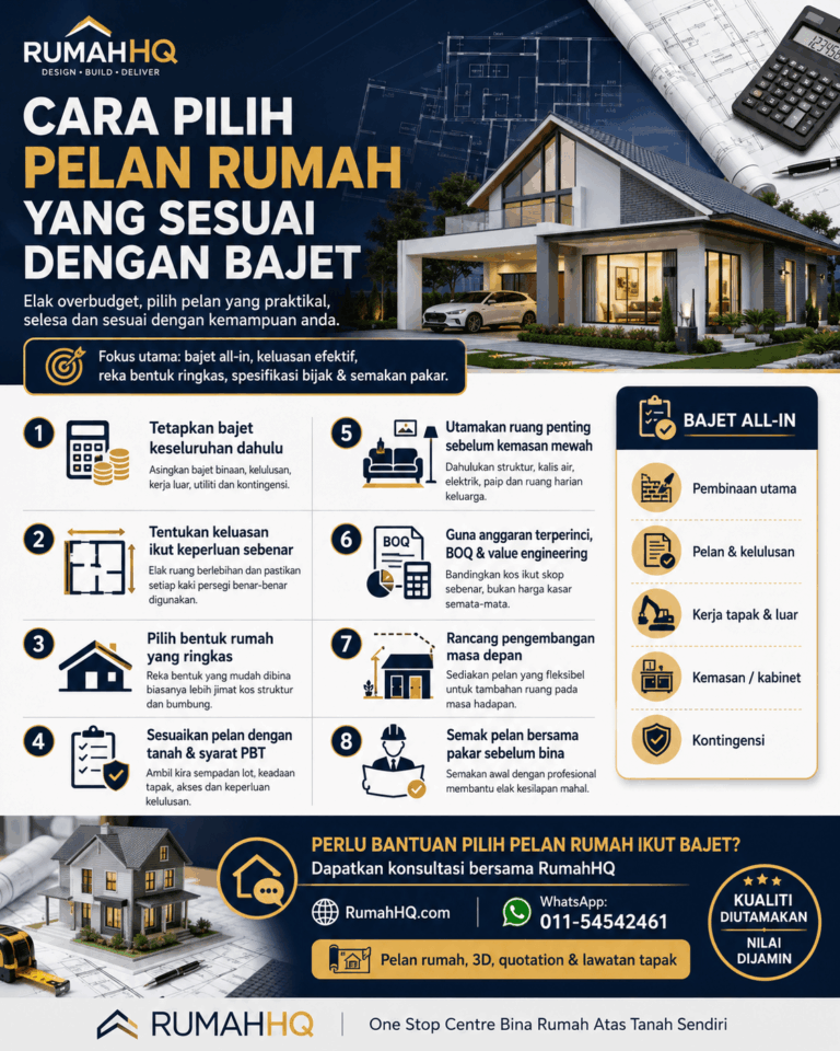 Jangan Terus Pilih Pelan Cantik 8 Cara Pilih Pelan Rumah Ikut Bajet Supaya Projek Tidak Tersangkut 1