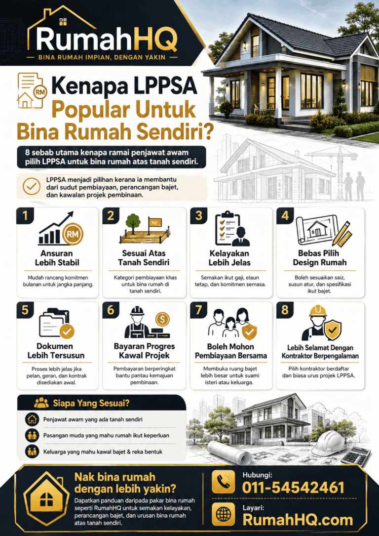 Kenapa Penjawat Awam Ramai Pilih LPPSA Untuk Bina Rumah Sendiri? Ini 8 Sebab Yang Ramai Tak Perasan | RumahHQ 1 lppsa