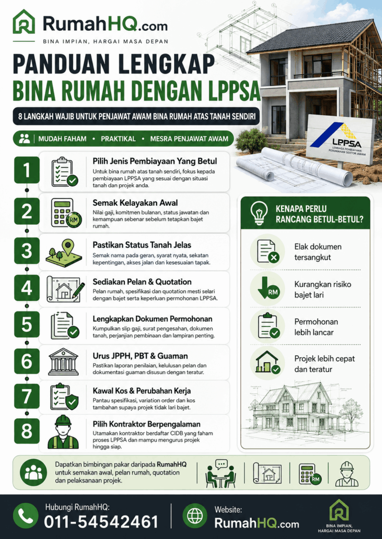 Gaji Tak Cukup Tapi Nak Bina Rumah? Ini 8 Cara Tingkatkan Kelayakan Pinjaman Bina Rumah Yang Ramai Pemilik Tanah Terlepas Pandang | RumahHQ 6 panduan lgkap